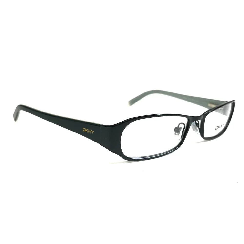 DKNY Petite Eyeglasses Frames DY5576 1111 Black Blue Green Rectangle 51-16-135